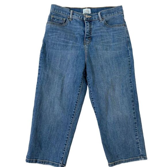 Levi’s 512 perfect slimming cropped jeans size 12 stretch - Picture 1 of 8